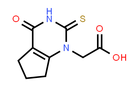 CAS No. 1349902-20-0, 2-(4-Oxo-2-thioxo-2,3,4,5,6,7-hexahydro-1H-cyclopenta[d]pyrimidin-1-yl)acetic acid
