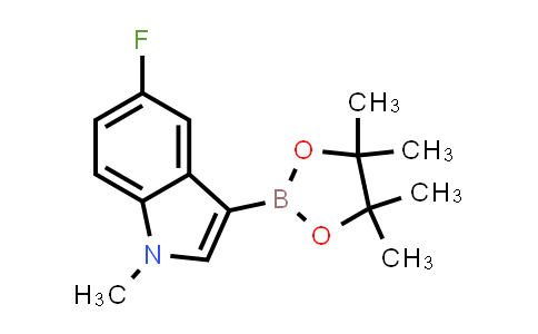 CAS No. 1350378-37-8, 5-Fluoro-1-methyl-3-(4,4,5,5-tetramethyl-1,3,2-dioxaborolan-2-yl)-1H-indole