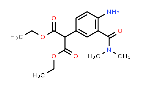 CAS No. 1350468-87-9, Propanedioic acid, 2-[4-amino-3-[(dimethylamino)carbonyl]phenyl]-, 1,3-diethyl ester
