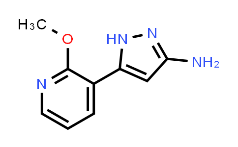 CAS No. 1350478-97-5, 5-(2-Methoxypyridin-3-yl)-1H-pyrazol-3-amine
