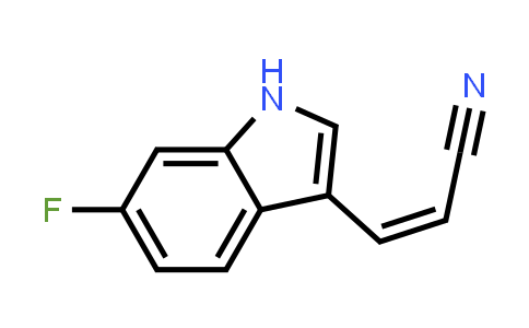 CAS No. 1350543-67-7, (Z)-3-(6-FLUORO-1H-INDOL-3-YL)ACRYLONITRILE