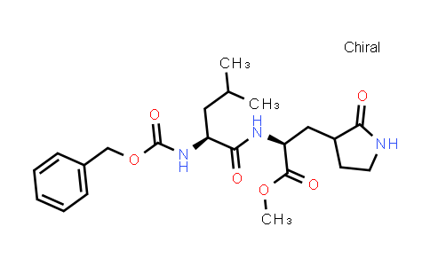 CAS No. 1350624-48-4, methyl (2S)-2-((S)-2-(((benzyloxy)carbonyl)amino)-4-methylpentanamido)-3-(2-oxopyrrolidin-3-yl)propanoate