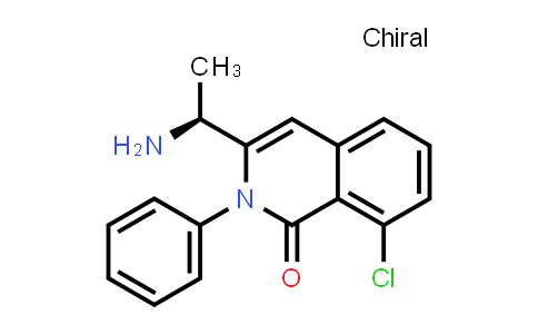 CAS No. 1350643-72-9, (S)-3-(1-aminoethyl)-8-chloro-2-phenylisoquinolin-1(2H)-one