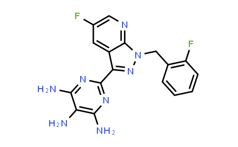 CAS No. 1350653-30-3, 2-(5-Fluoro-1-(2-fluorobenzyl)-1H-pyrazolo[3,4-b]pyridin-3-yl)pyrimidine-4,5,6-triamine