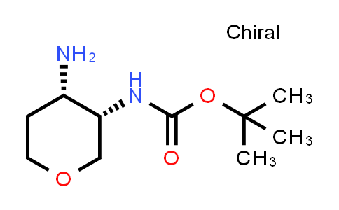CAS No. 1350734-62-1, tert-Butyl ((3S,4S)-4-aminotetrahydro-2H-pyran-3-yl)carbamate