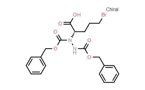 CAS No. 1350814-62-8, (S)-2-(1,2-Bis((benzyloxy)carbonyl)hydrazinyl)-5-bromopentanoic acid