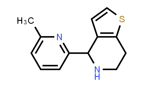 CAS No. 1350988-88-3, 4-(6-Methylpyridin-2-yl)-4,5,6,7-tetrahydrothieno[3,2-c]pyridine