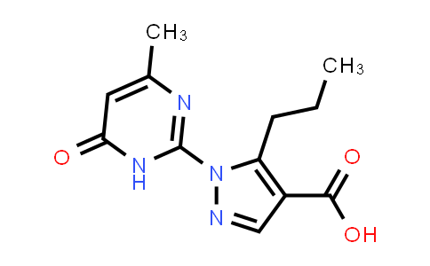 CAS No. 1350988-92-9, 1-(4-Methyl-6-oxo-1,6-dihydropyrimidin-2-yl)-5-propyl-1H-pyrazole-4-carboxylic acid