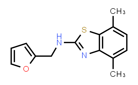 CAS No. 1350989-03-5, N-(2-Furylmethyl)-4,7-dimethyl-1,3-benzothiazol-2-amine