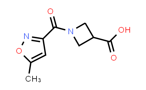 CAS No. 1350989-07-9, 1-[(5-Methylisoxazol-3-yl)carbonyl]azetidine-3-carboxylic acid