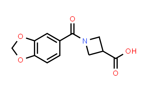 CAS No. 1350989-18-2, 1-(1,3-Benzodioxol-5-ylcarbonyl)azetidine-3-carboxylic acid