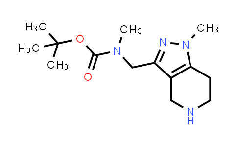 CAS No. 1351384-62-7, tert-Butyl methyl((1-methyl-4,5,6,7-tetrahydro-1H-pyrazolo[4,3-c]pyridin-3-yl)methyl)carbamate