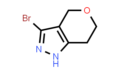 CAS No. 1351386-47-4, 3-Bromo-1,4,6,7-tetrahydropyrano[4,3-c]pyrazole