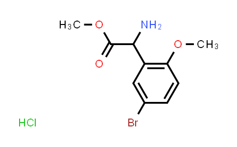 CAS No. 1351581-47-9, Methyl amino(5-bromo-2-methoxyphenyl)acetate hydrochloride