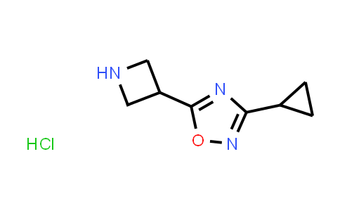 CAS No. 1351591-40-6, 5-Azetidin-3-yl-3-cyclopropyl-1,2,4-oxadiazole hydrochloride