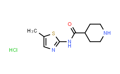 CAS No. 1351597-38-0, N-(5-Methyl-1,3-thiazol-2-yl)piperidine-4-carboxamide hydrochloride