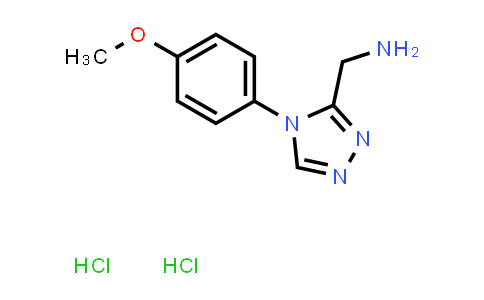 CAS No. 1351609-10-3, [4-(4-Methoxyphenyl)-4H-1,2,4-triazol-3-yl]methanamine dihydrochloride
