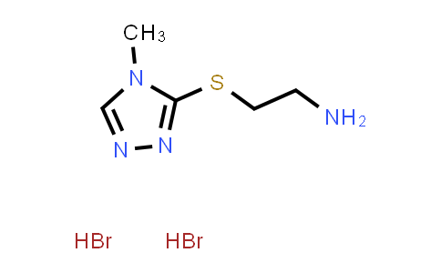 CAS No. 1351609-18-1, 2-((4-Methyl-4H-1,2,4-triazol-3-yl)thio)ethan-1-amine dihydrobromide