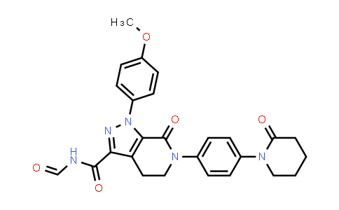 1351611-14-7 | 1H-Pyrazolo[3,4-c]pyridine-3-carboxamide, N-formyl-4,5,6,7-tetrahydro-1-(4-methoxyphenyl)-7-oxo-6-[4-(2-oxo-1-piperidinyl)phenyl]-