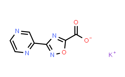 CAS No. 1351615-33-2, Potassium 3-pyrazin-2-yl-1,2,4-oxadiazole-5-carboxylate