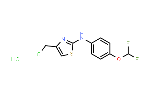 CAS No. 1351620-47-7, 4-(Chloromethyl)-N-[4-(difluoromethoxy)phenyl]-1,3-thiazol-2-amine hydrochloride