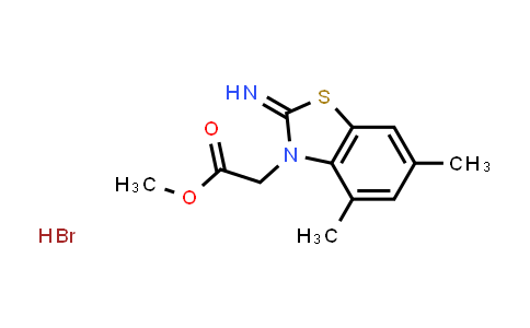 CAS No. 1351620-72-8, Methyl 2-(2-imino-4,6-dimethylbenzo[d]thiazol-3(2H)-yl)acetate hydrobromide