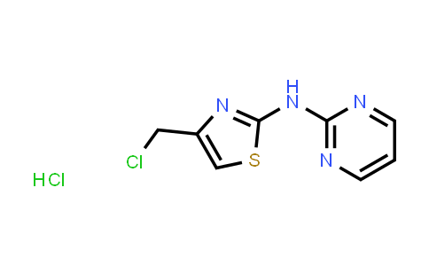 CAS No. 1351623-03-4, N-[4-(Chloromethyl)-1,3-thiazol-2-yl]pyrimidin-2-amine hydrochloride