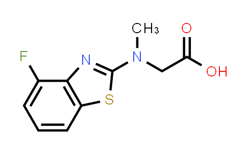 CAS No. 1351623-35-2, N-(4-Fluoro-1,3-benzothiazol-2-yl)-N-methylglycine