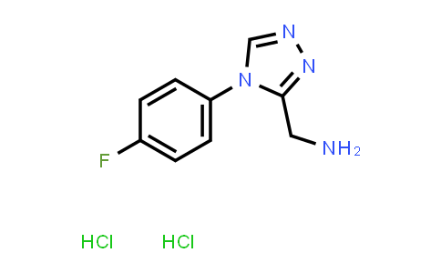 CAS No. 1351630-50-6, [4-(4-Fluorophenyl)-4H-1,2,4-triazol-3-yl]methanamine dihydrochloride