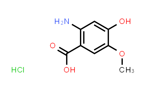 CAS No. 1351641-73-0, 2-Amino-4-hydroxy-5-methoxybenzoic acid hydrochloride