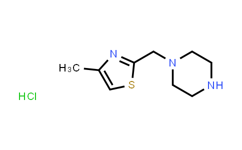 CAS No. 1351642-23-3, 1-[(4-Methyl-1,3-thiazol-2-yl)methyl]piperazine hydrochloride
