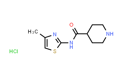 CAS No. 1351643-26-9, N-(4-Methyl-1,3-thiazol-2-yl)piperidine-4-carboxamide hydrochloride