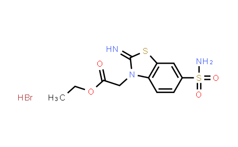 CAS No. 1351644-36-4, Ethyl 2-(2-imino-6-sulfamoylbenzo[d]thiazol-3(2H)-yl)acetate hydrobromide