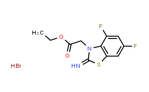 CAS No. 1351654-38-0, Ethyl 2-(4,6-difluoro-2-iminobenzo[d]thiazol-3(2H)-yl)acetate hydrobromide