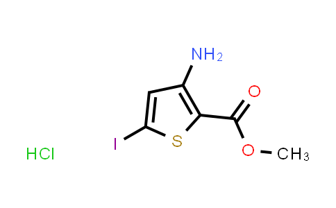 CAS No. 1351655-19-0, Methyl 3-amino-5-iodothiophene-2-carboxylate hydrochloride