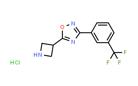 CAS No. 1351659-00-1, 5-Azetidin-3-yl-3-[3-(trifluoromethyl)phenyl]-1,2,4-oxadiazole hydrochloride