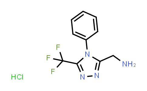 CAS No. 1351659-12-5, (4-Phenyl-5-(trifluoromethyl)-4H-1,2,4-triazol-3-yl)methanamine hydrochloride