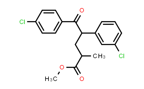 CAS No. 1352073-02-9, Benzenepentanoic acid, 4-chloro-γ-(3-chlorophenyl)-α-methyl-δ-oxo-, methyl ester