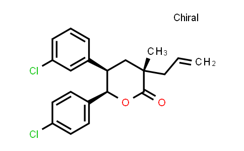 MC519211 | 1352076-45-9 | (3S,5R,6R)-5-(3-Chlorophenyl)-6-(4-chlorophenyl)tetrahydro-3-methyl-3-(2-propen-1-yl)-2H-pyran-2-one