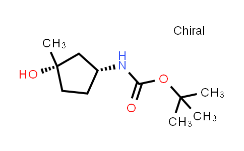 CAS No. 1352343-65-7, rel-tert-Butyl ((1R,3S)-3-hydroxy-3-methylcyclopentyl)carbamate