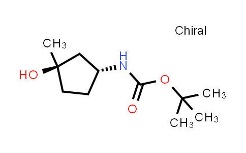 CAS No. 1352343-66-8, rel-tert-Butyl ((1R,3R)-3-hydroxy-3-methylcyclopentyl)carbamate