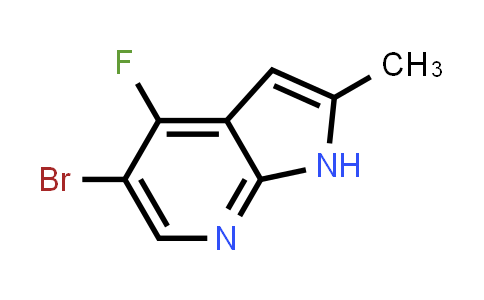 CAS No. 1352398-35-6, 5-Bromo-4-fluoro-2-methyl-1H-pyrrolo[2,3-b]pyridine