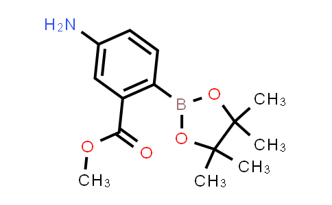 CAS No. 1352412-93-1, Methyl 5-amino-2-(4,4,5,5-tetramethyl-1,3,2-dioxaborolan-2-yl)benzoate
