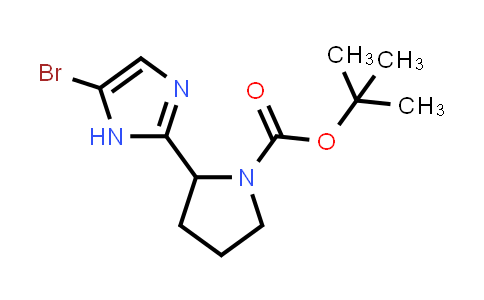 CAS No. 1352718-88-7, tert-Butyl 2-(5-bromo-1H-imidazol-2-yl)pyrrolidine-1-carboxylate