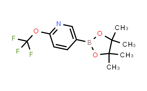 CAS No. 1352741-13-9, 5-(4,4,5,5-Tetramethyl-1,3,2-dioxaborolan-2-yl)-2-(trifluoromethoxy)pyridine