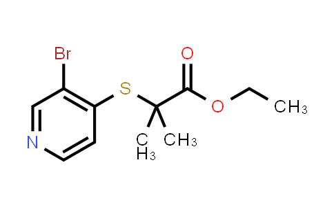 CAS No. 1352794-86-5, Ethyl 2-((3-bromopyridin-4-yl)thio)-2-methylpropanoate