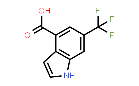 CAS No. 1352896-61-7, 6-(Trifluoromethyl)-1H-indole-4-carboxylic acid