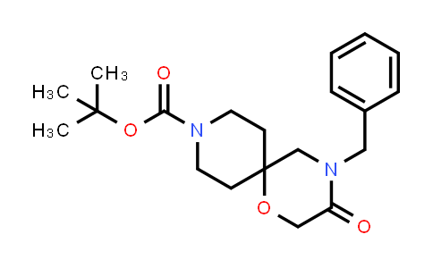 CAS No. 1352925-95-1, tert-Butyl 4-benzyl-3-oxo-1-oxa-4,9-diazaspiro[5.5]undecane-9-carboxylate