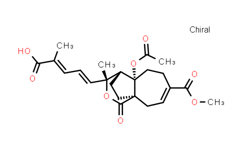 MC519270 | 1352936-71-0 | (2E,4E)-5-((3R,4R,4aS,9aR)-4a-acetoxy-7-(methoxycarbonyl)-3-methyl-1-oxo-3,4,4a,5,6,9-hexahydro-1H-4,9a-ethanocyclohepta[c]pyran-3-yl)-2-methylpenta-2,4-dienoic acid