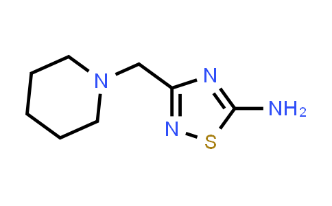 CAS No. 1352999-69-9, 3-(Piperidin-1-ylmethyl)-1,2,4-thiadiazol-5-amine